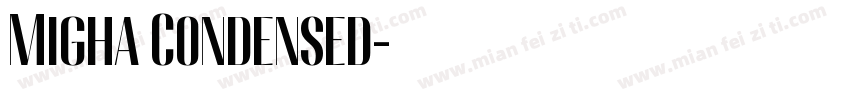 Migha Condensed字体转换